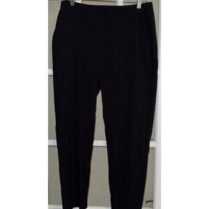 Nine West Crop Pull On Straight Leg Stretch Casual Work Pants US Women's L
